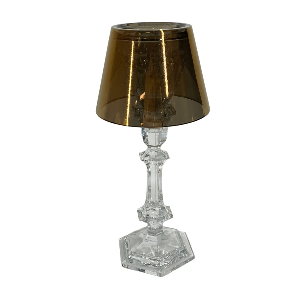 Baccarat バカラ オブジェ 2605622 アルクール アワーファイヤー キャンドルスティック インテリア ガラス ゴールド クリア