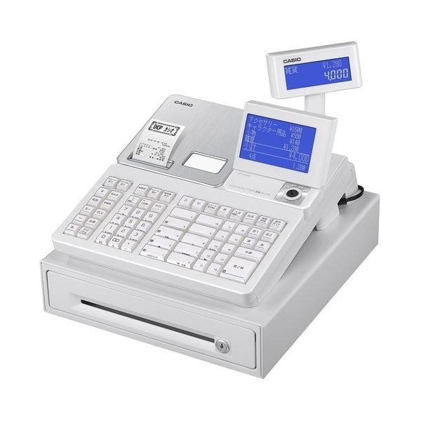 カシオ計算機 電子レジスター SR-S4000-EX-20SWEホワイト