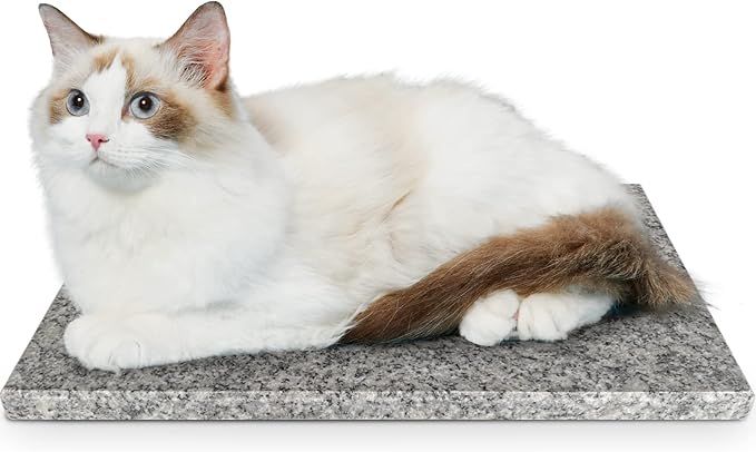 MARUNDA 猫ひんやりプレード 魔法の天然石 大理石 40*30*1.5cm 犬クールボード