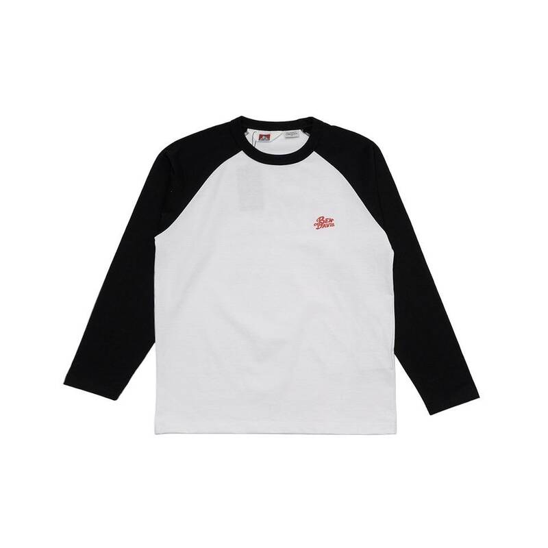 BEN DAVIS ライダーズ ラグラン 長袖Tシャツ ブラック 26380050 336184