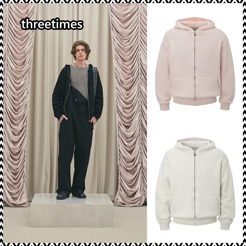 threetimes Henry zip-up hoodie