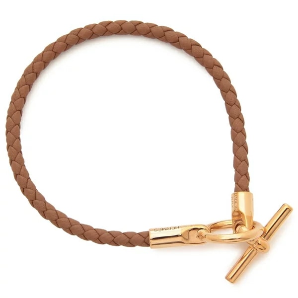 ブレスレット バングル グレナン ゴールド ピンクゴールド金具 ブラウン レディース H071681 FO 37 45,480円