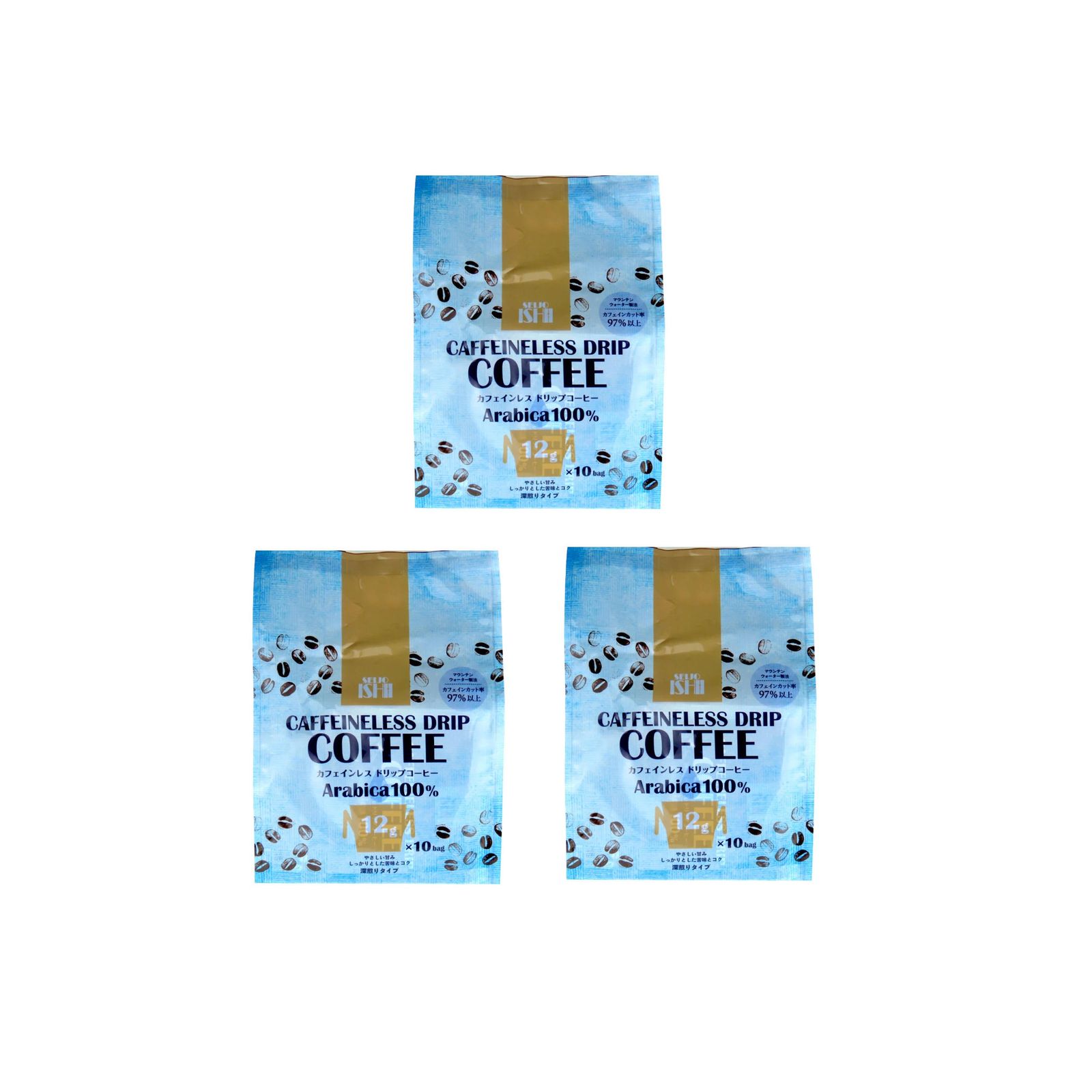 成城石井 カフェインレスドリップコーヒー（12g×10ｐ）×3個 カフェインレス デカフェ ノンカフェイン 珈琲 コーヒー 個包装 6,356円
