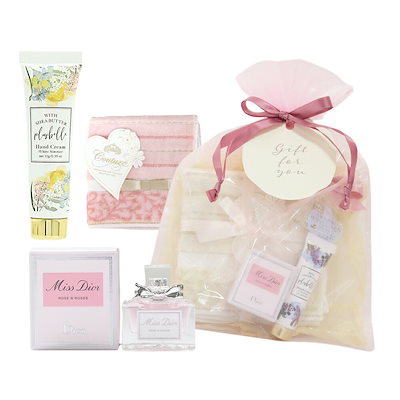 Qoo10] Dior ミニ香水 ギフトセット タオルハンカチ