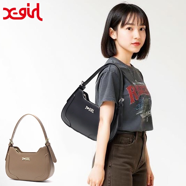 セール ハンドバッグ 小さめ レディース 黒 トートバッグ ファスナー付き ワンハンドル 軽量 レトロ Y2K RHINESTONE LABEL HANDBAG 105252053006