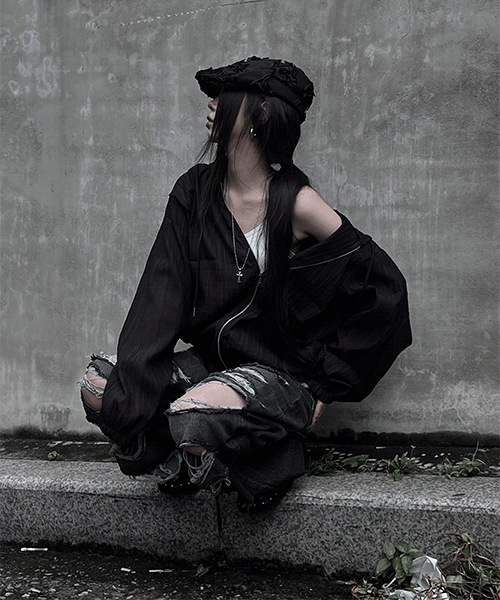 [unisex] summer cool see-through hooded zip-up 5,121円