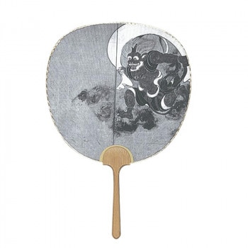 日本製（MADE IN JAPAN） 大型うちわ 風神雷神 風神 1302