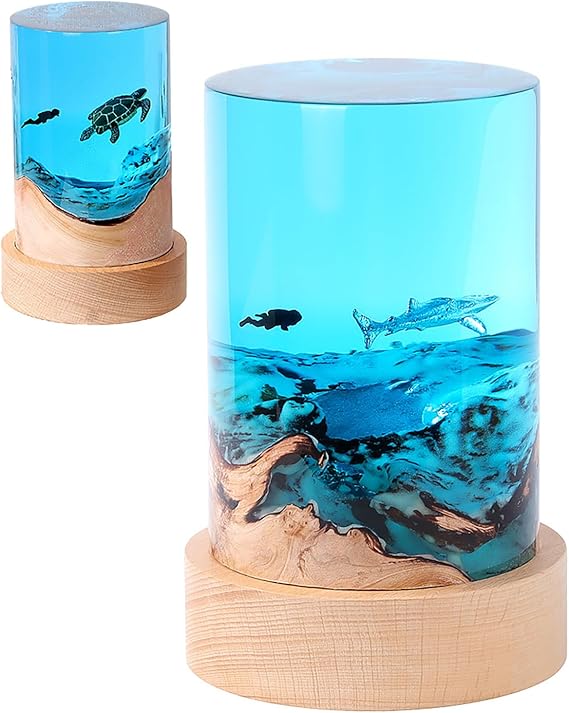 ホームアクセサリー 円筒形 デスクトップ クリエイティブ 装飾品 ギフト 樹脂 ナイトライト 10,804円