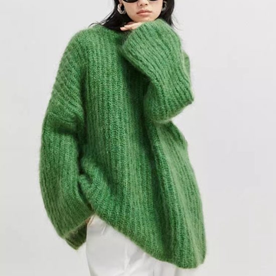 ニットセーター レディース トップス ニット セーター オーバーサイズ 長袖 ラウンドネック ルーズ 秋冬 カジュアル お出かけ おしゃれ シャギーニット ルーズシルエット ファッション 8,114円