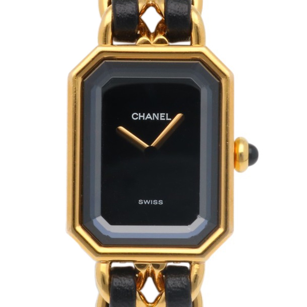 シャネル プルミエール M 腕時計 GP H0001 クオーツ 1年保証 CHANEL 中古