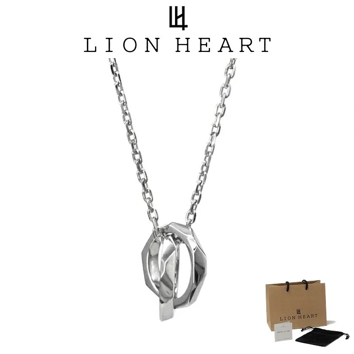 ネックレス メンズ ツインフラグメント ダブルリングネックレス SV925 LH-1NE290 クリスマス 誕生日 プレゼント ギフト 彼氏 【ネコポス】