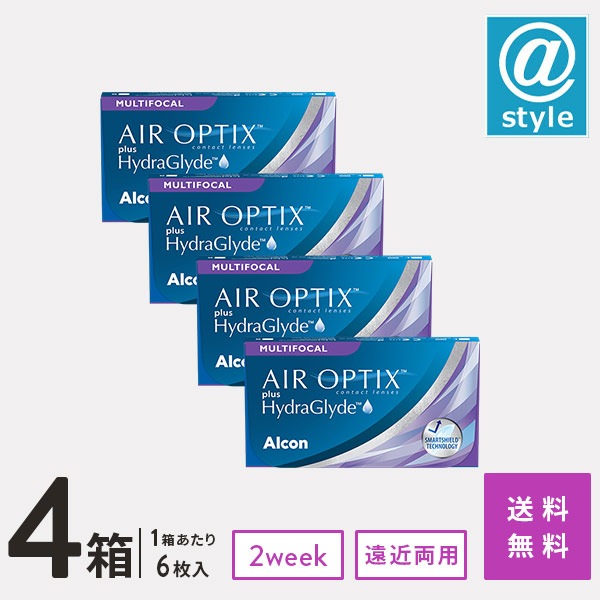 エアオプティクス プラス ハイドラグライド マルチフォーカル (遠近両用) 4箱 (1箱6枚入り)