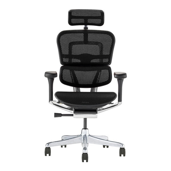 関家具 445406 EHP2-HAM-DR-BF-BK ブラックフレーム×ブラック 高機能チェア (エルゴヒューマン プロ2 ハイタイプ) メーカー直送