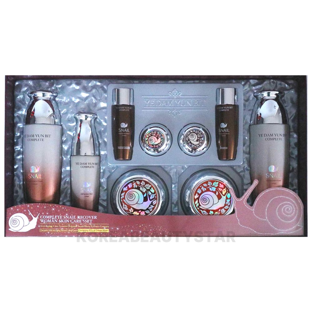 カタツムリ女性基礎スキンケア5種セット