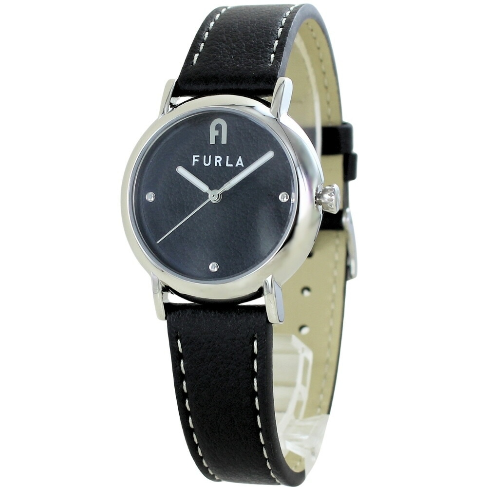 フルラ 腕時計 レディース ブランド ステンレススチール 革 レザー 時計 ブラック シンプル かわいい 大人 女性 誕生日プレゼント 女友達 母 還暦祝い 妻 彼女 記念日 お祝い ギフ