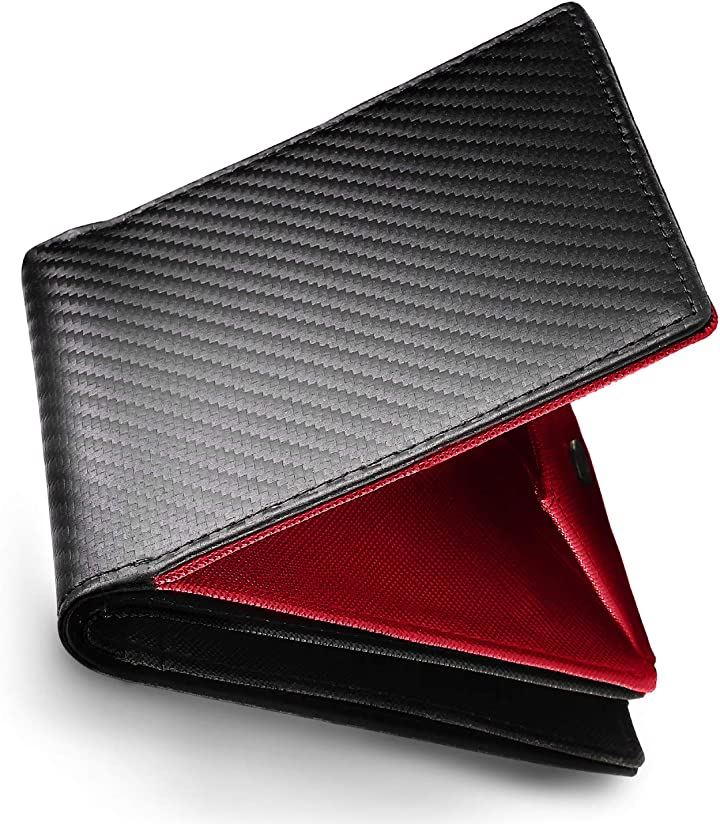 アリバ 財布 メンズ 二つ折り 二つ折り財布 男性 コンパクト メンズ財布(レッド)