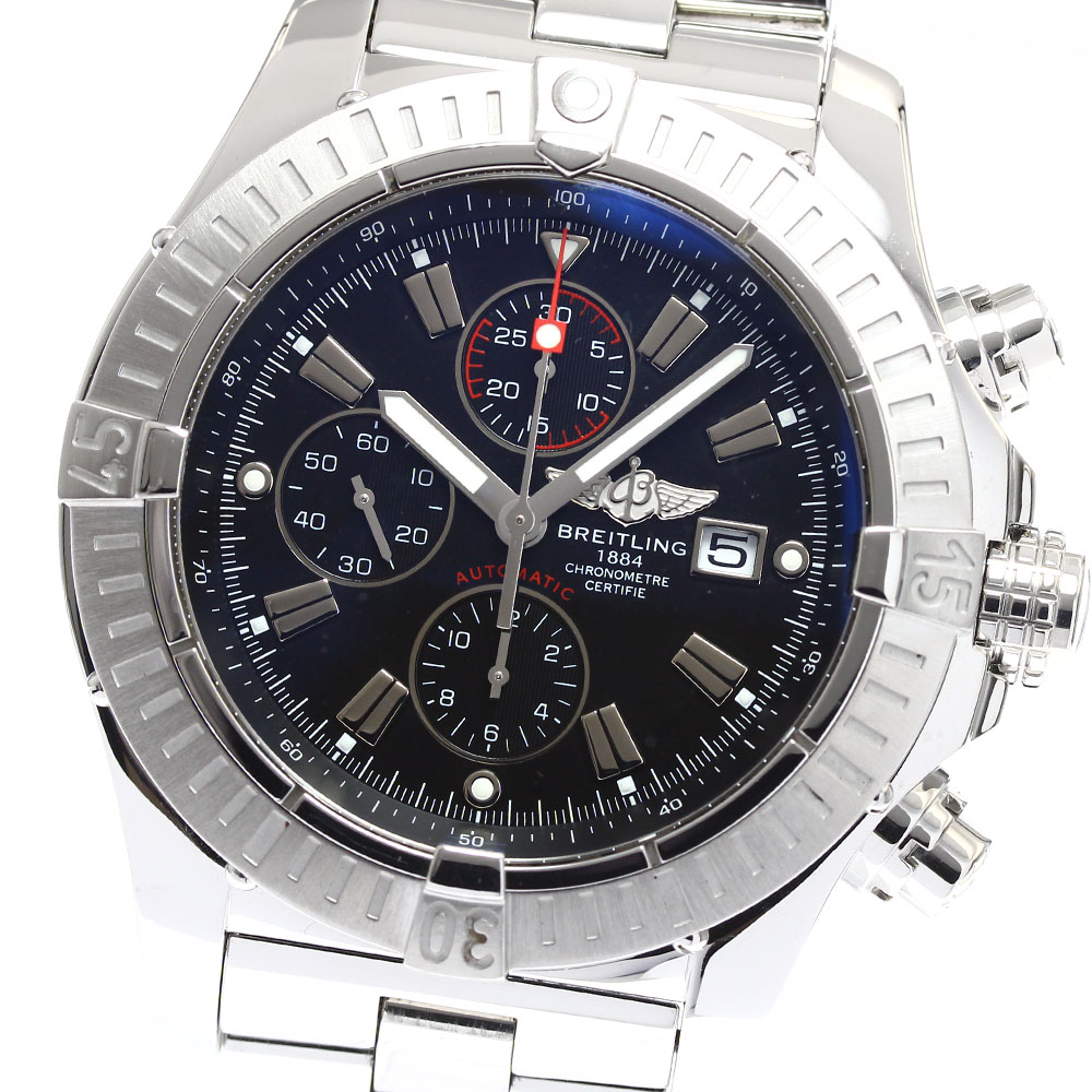ブライトリング BREITLING A13370/A337B07PRS スーパーアベンジャー クロノグラフ デイト 自動巻き メンズ 良品 保証書付き_899537【中古】