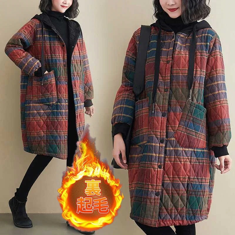 Hot!!!大人の魅力 キルティングコートレディース 冬　キルティングコートロング丈 コート フード ナチュラルキルト 着ハーフコート 大きい 大人 ジャケット アウター 秋 冬