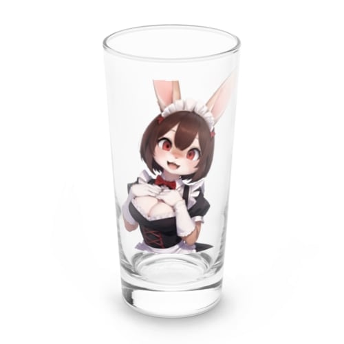 【文字入れ可能受注生産】ウサギの女の子　メイド　ケモナー　ネザーランドドワーフ ロンググラス