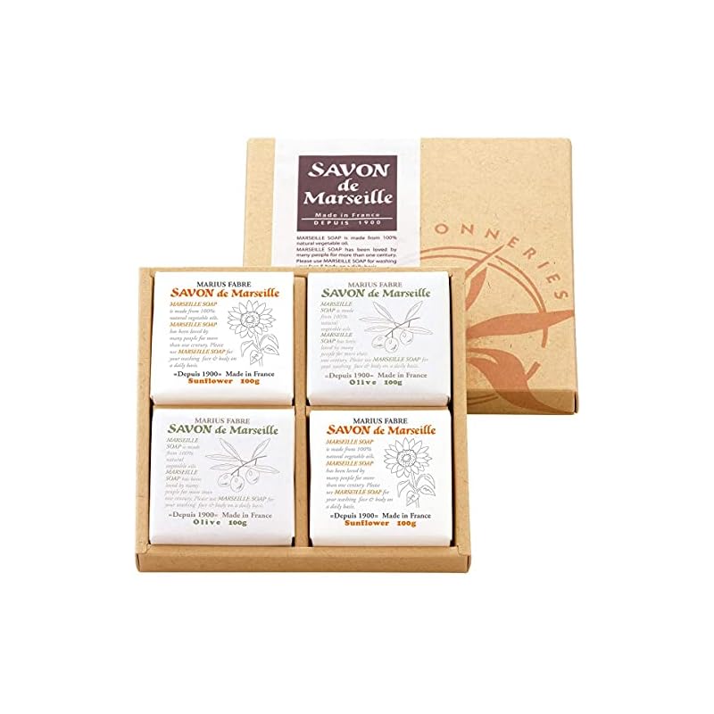 マリウスファーブル社 サボンドマルセイユ マルセイユ石けん 無香料ギフトセットOSN 4個入 7,483円