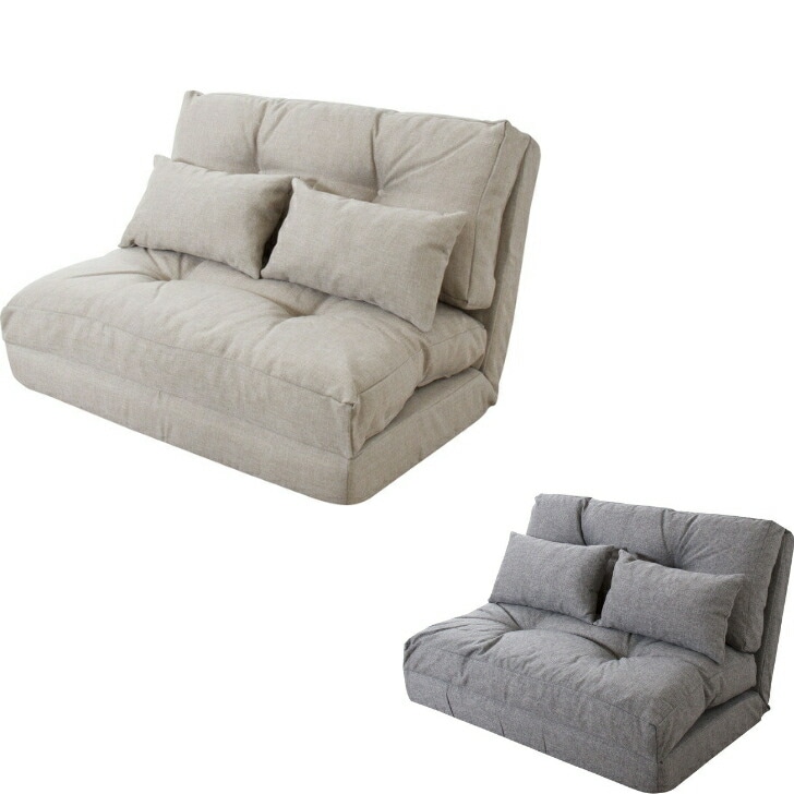 エリス ソファ ベッド ３ＷＡＹ リクライニング 一人暮らし リビング ワンルーム ベージュ グレー LSS-18 19,699円