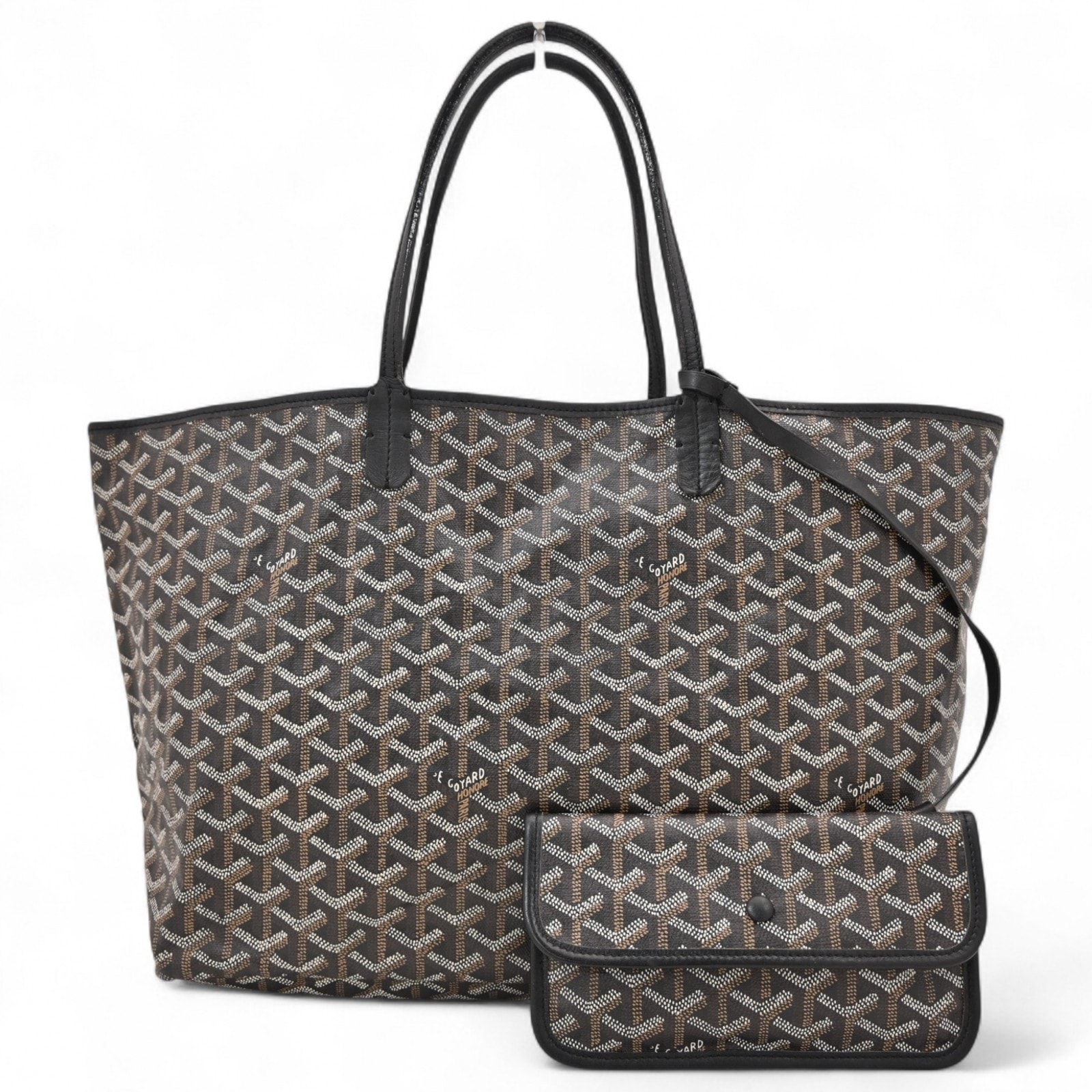ゴヤール サンルイPM トートバッグ ブラック系 Bランク go99142rr 101,250円