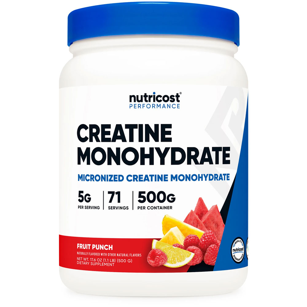 [USA] Nutricost ニュートリコスト クレアチンモノハイドレート パウダー. 500g フルーツパンチ