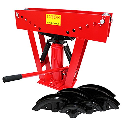 パイプベンダー 油圧式 12t パイプ曲げ機 アダプター6個付き