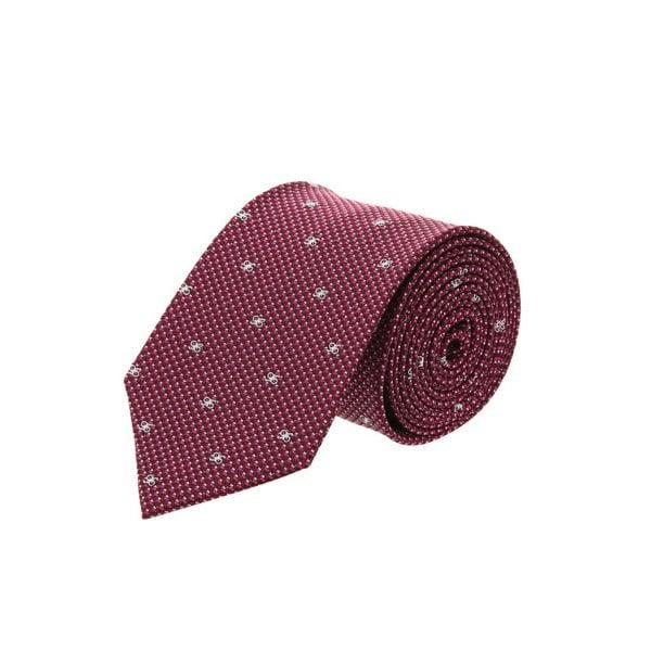 [26SS] ダークピンク DDロゴ ひし形ネクタイ (DMNE6E023P3)