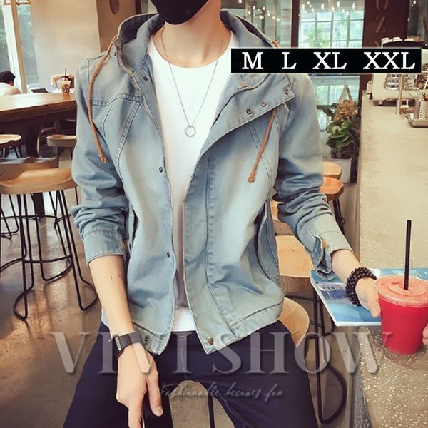 デニムジャケット メンズ アウトレットセール 特集 Gジャン シャツ パーカー ジージャン デニム 長袖 コート ショート丈