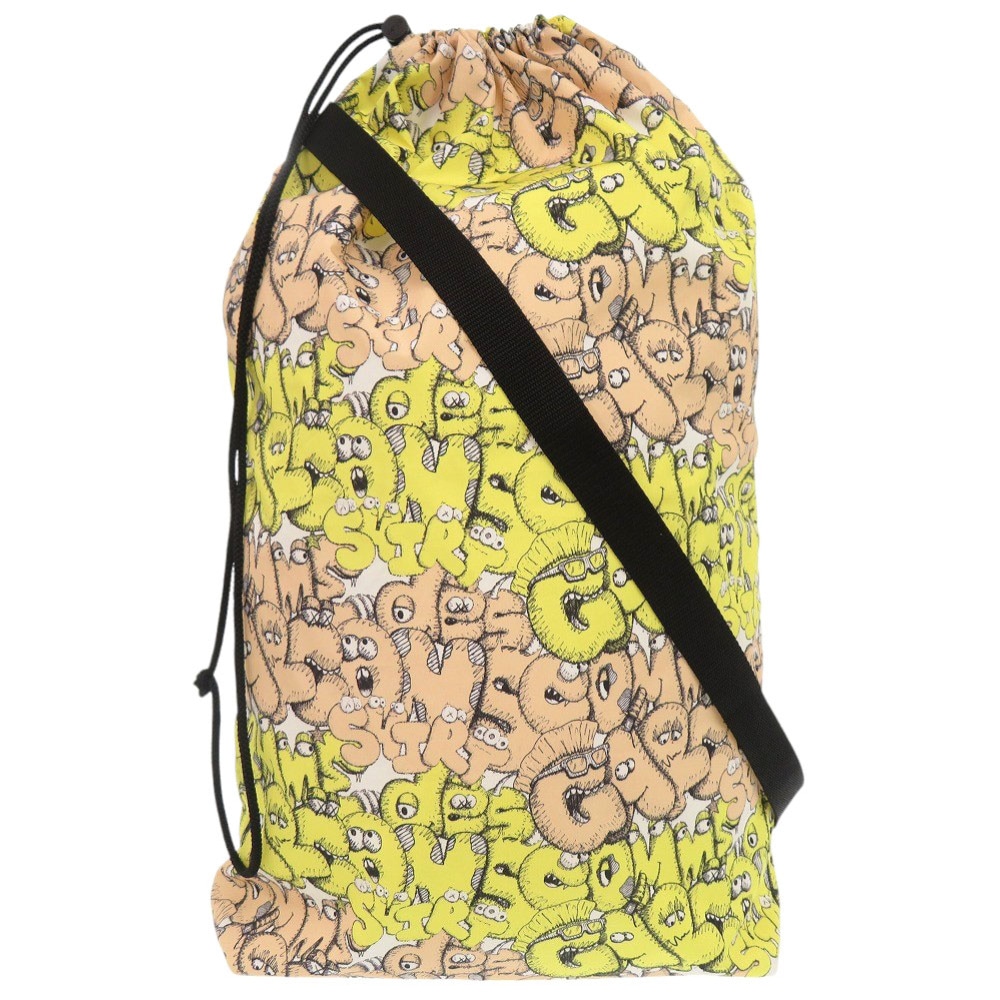 未使用品 コムデギャルソンシャツ KAWS コラボ ロゴ FH-K201 その他バッグ ポリエステル イエロー 1840【中古】COMME des GARCONS SHIRT メンズ