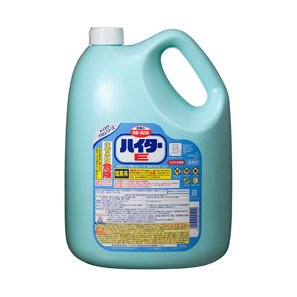 (まとめ) 花王 ハイターE 洗濯用漂白剤 業務用 5kg 1本 (×5セット) 5,691円
