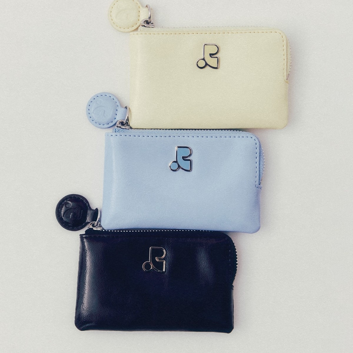 LOGO MINI POUCH - SKY BLUE/BLACK/LEMON YELLOW