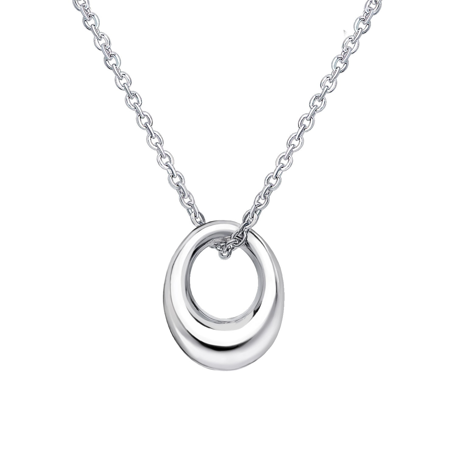 ネックレス ネックレス レディース サークル デザイン シルバー925