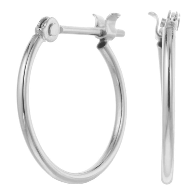 ピアス レディース 日本製 プラチナ900 pt900 フープピアス スナップ 華奢 細身 シンプル