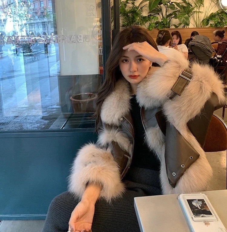 新品セール アウターおしゃれ 気質 ジャケット アウター 厚手 裏起毛ファッション 防寒カジュア コート 皮毛一体 ライダース アウター 裏起毛ファッション