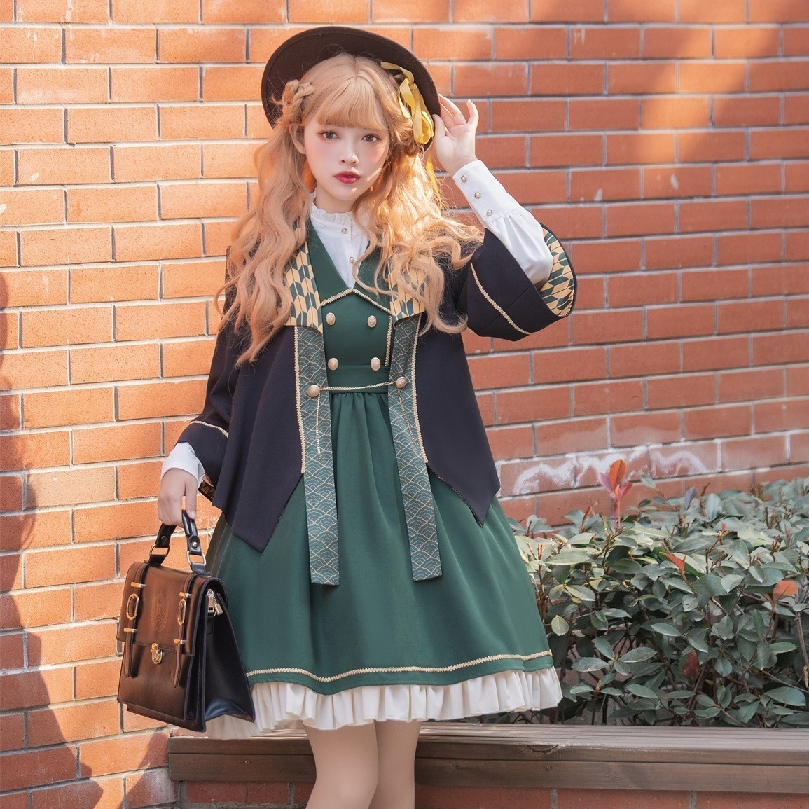 カートゥーン変装 jsk アカデミア風 スーツワンピース 制服 jkワンピース 3点セット シャツ コート