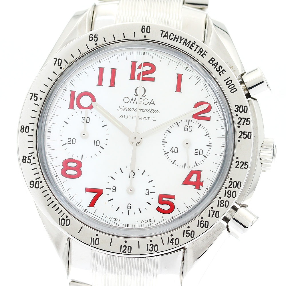 オメガ OMEGA 3834.79.40 スピードマスター クロノグラフ 自動巻き レディース 保証書付き_894024【中古】