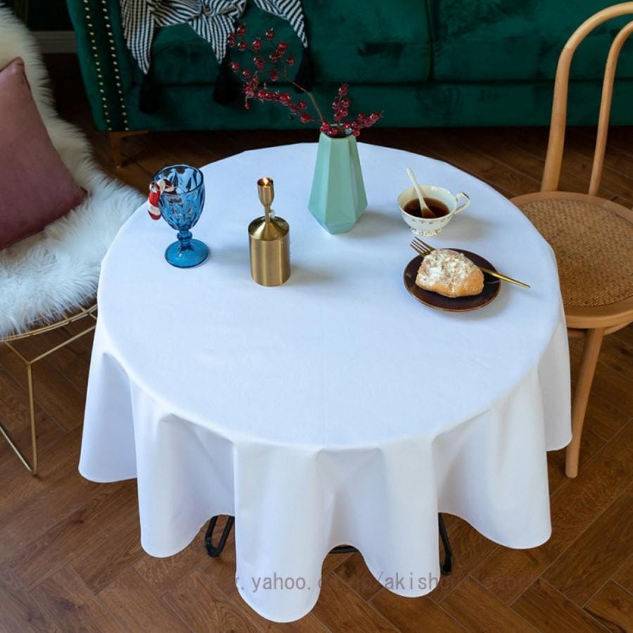 テーブルクロス 撥水 耐熱 北欧 円形 おしゃれ テーブルマット 滑り止め 汚れに耐える インテリア キッチン ダイニングテーブルカバー テーブル掛け 防塵 速乾
