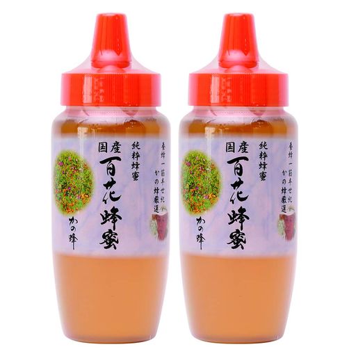 はちみつ 専門店【】 国産 百花 蜂蜜 500G×2本 完熟 の 純粋 蜂蜜 (とんがり容器)