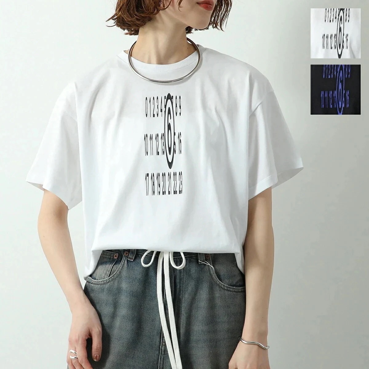 MM6 KIDS エムエムシックス メゾンマルジェラ キッズ Tシャツ M60804 MM02Y レディース ガールズ 半袖 カットソー M60804MM02Y