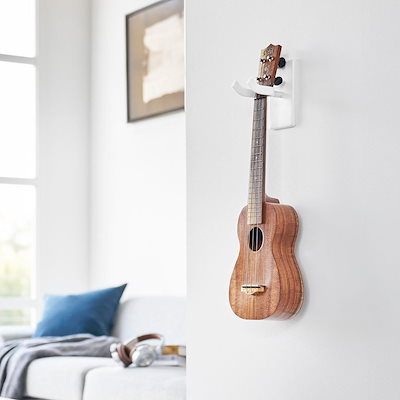 他サイト： ウクレレスタンド 山崎実業 tower タワー ウォールウクレレフック 石こうボード壁対応 ホワイトの商品画像