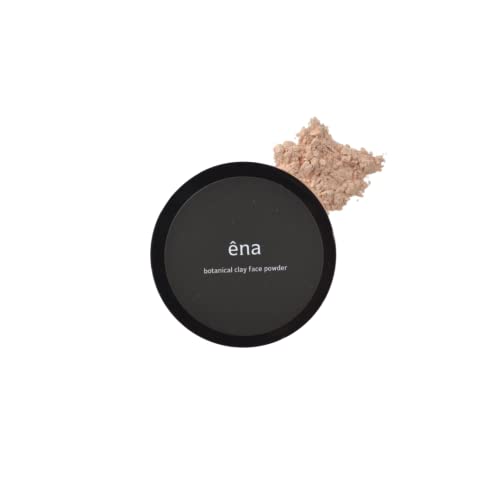 ena エナ ボタニカルクレイフェイスパウダー+/パフ付き【つけたまま眠れる ナイトパウダー石鹸オフ タルクフリー チタンフリー 亜鉛フリー ナノ化粒子フリー クレイパウダー 葛粉パウダー 国産コスメ