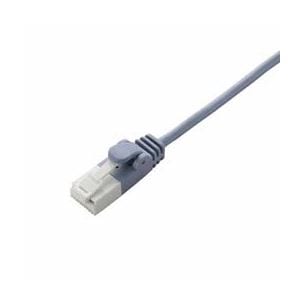 (まとめ)エレコム ツメ折れ防止スリムLANケーブル(Cat6準拠) LD-GPST/BU10(×10セット)