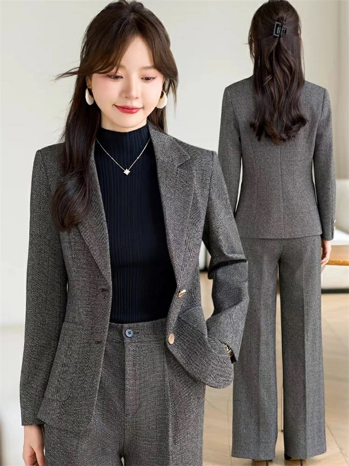 スーツ 秋冬 セットアップ レディース パンツスーツ 2点セット フォーマルスーツ セレモニースーツ テーラードジャケット&ワイドパンツ レディーススーツ ビジネススーツ 上下セット 入学式 卒業式