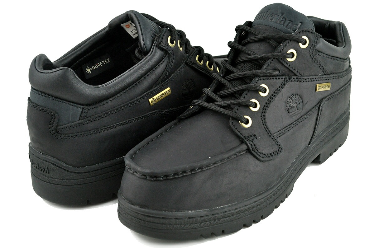 ヘリテージ ゴアテックス モックトゥ ミッド GORE-TEX ブラック 防水 ウォータープルーフ フルグレインレザー a2ju5