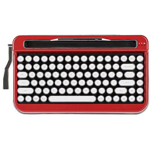 タイプライター風 レトロキーボードPENNA Red