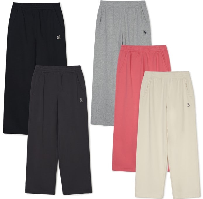 BASIC SMALL LOGO TWO WAY WIDE PANTS