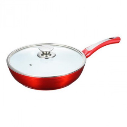 D＆S シャイニーセラミックフライパン 28cm ガラス蓋付 ASYI103