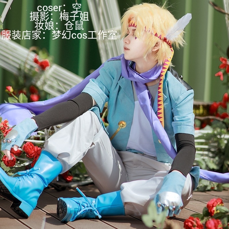 JOJO的奇妙冒险西撒齐贝林战斗帅气服女鹿皮绒